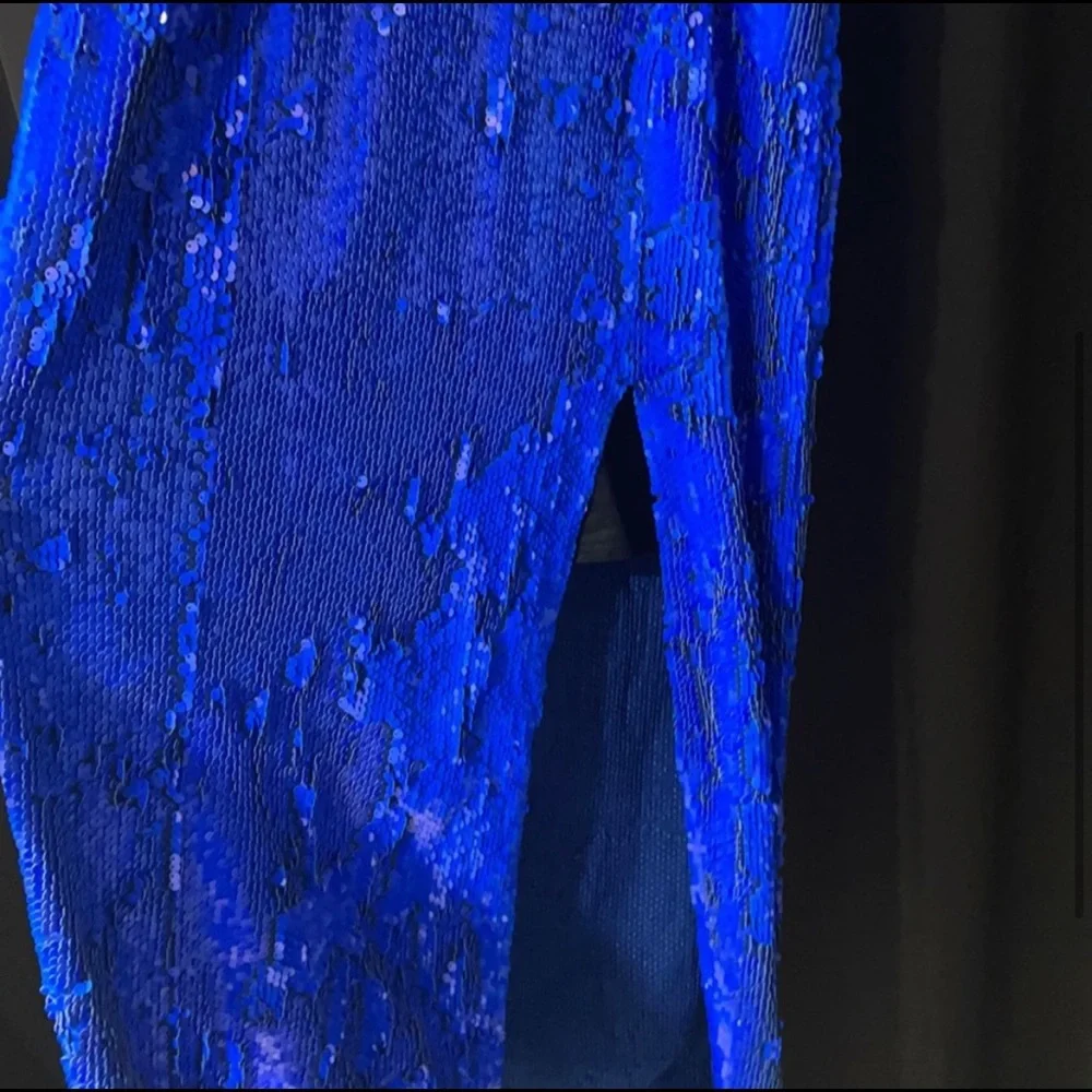 ZARA BLUE SEQUIN DRESS - Picture 17 of 17